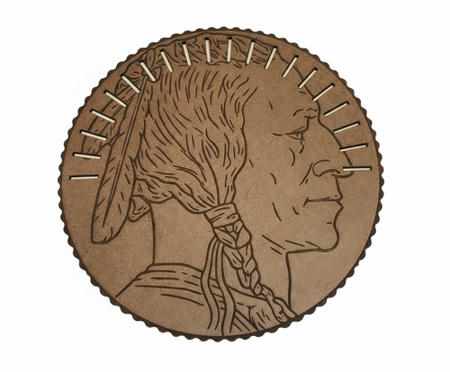 Compact Indian Head Bullion Display – Includes 20 (1 Oz) Copper Rounds