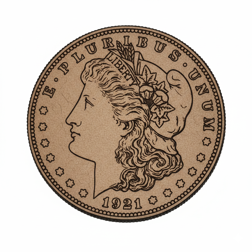 Premium Hardboard Coin Coasters (5-Pack) with Display Base - Iconic American Designs